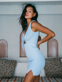 Vestido Hayley en Celeste