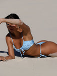 Gigi Bikini Shiny Baby Blue